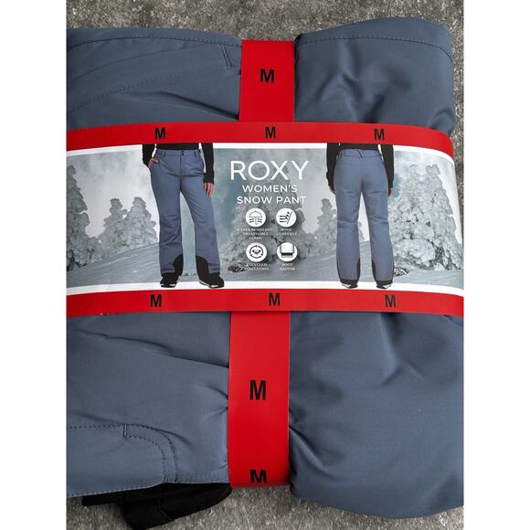 Roxy Pants - Roxy Women's DryFlight Technology Snow Pants, Blue, Size M